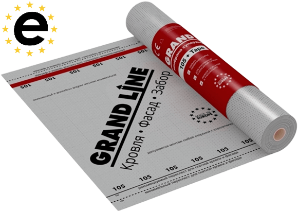 Grand Line 105 +Tape (75м2) Мембрана супердиффузионная Гранд Лайн 105 +Лента (75м2) 2058