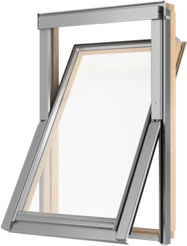 Окно мансардное RooFLITE+ Slim Pine 55х98 DPY B900 1камера, рама 9 см, ручка снизу 2068