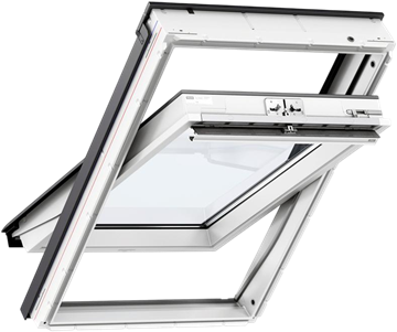 Окно мансардное VELUX 78х118 GLU 0061 полиуретановое покрытие, 2 камеры, вентклапан, ручка сверху 2144