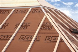 DELTA-FOXX PLUS Диффузионная мембрана для пологих скатов, Sd=0,02 м, рулон 75 кв.м. 1706 - фото 6136