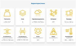 STROTEX TOPLES Мембрана супердиффузионная 3-х слойная Стротекс Топлес 2035