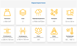 STROTEX MEDIUM 150 Супердиффузионная 3-х слойная мембрана для кровли и фасада 2051