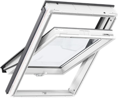 Окно мансардное VELUX 55х98 GLU 0061B полиуретановое покрытие, 2 камеры, вентклапан, ручка снизу 2141