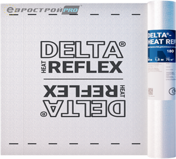 DELTA-HEAT REFLEX 180 75 м2 Пароизоляция аллюминизированная с рефлексным слоем 2248